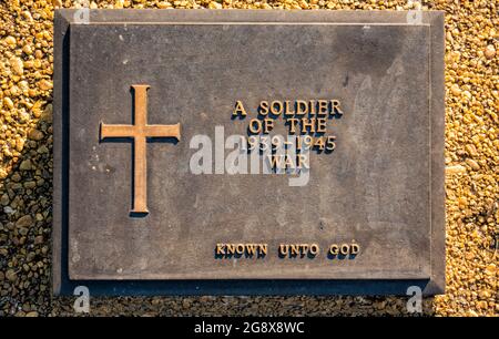 Htauk Kyant War Memorial Cemetery a Yangon, Myanmar Foto Stock