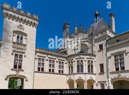 Château de Brézé, Valle della Loira, Francia Foto Stock