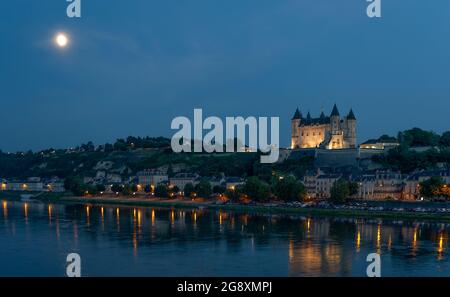 Castello di Saumur, Saumur, Valle della Loira, Francia Foto Stock