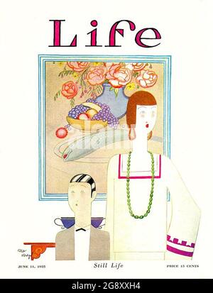 Life Magazine copertina di Rea Irvin dal titolo Still Life - divertente Foto Stock