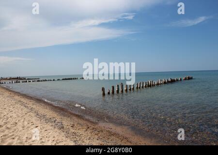 Spiaggia a Whitefish Point Foto Stock