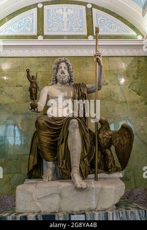 Statua di Giove, marmo, i secolo d.C., Museo dell'Ermitage, San Pietroburgo, Russia Foto Stock