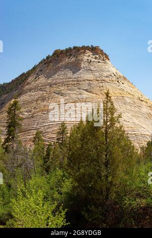 Splendido paesaggio all'estremità orientale del Parco Nazionale di Zion nello Utah. Foto Stock