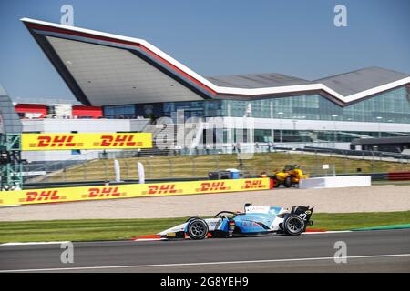 12 Zendeli Lisim (ger), MP Motorsport, Dallara F2, in azione durante il 4° round del Campionato FIA Formula 2 2021 dal 16 al 18 luglio 2021 sul circuito di Silverstone, a Silverstone, Regno Unito - Foto Xavi Bonilla/DPPI Foto Stock