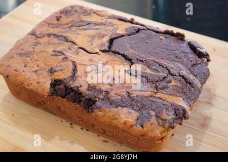 Il cioccolato pan di spagna Foto Stock