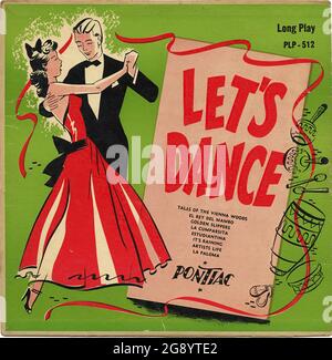 Let's Dance - copertina vintage in vinile Foto Stock