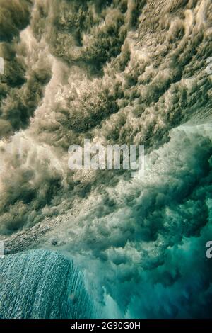 Vista subacquea di ocean wave Foto Stock