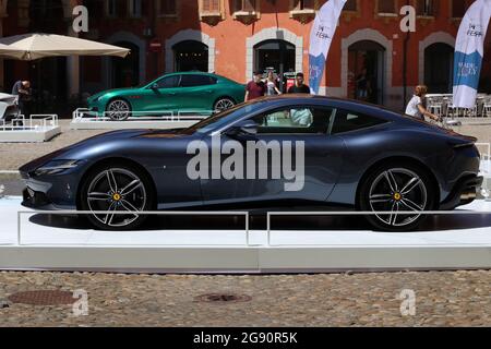 Modena, 1 luglio 2021 - Ferrari Roma sport car, Motor Valley Exhibition Foto Stock