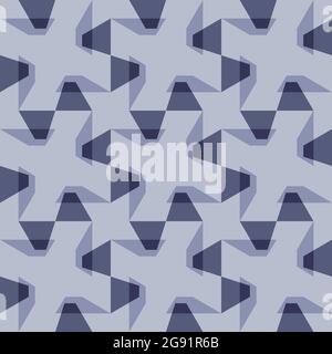 Disegno angolare senza giunture per web, pubblicità, tessuti, stampe e qualsiasi progetto di design. Le forme geometriche decoreranno qualsiasi superficie o cosa e. Illustrazione Vettoriale