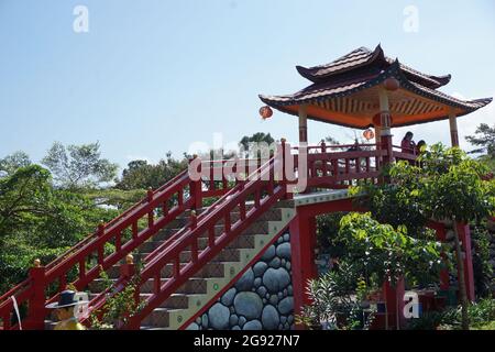 Una vista parte di Korea Fantasy a Kediri Foto Stock