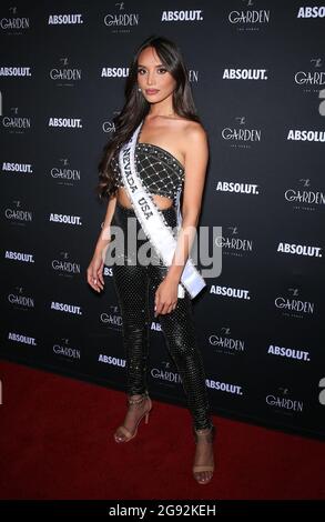 23 luglio 2021 - Las Vegas, NV - Miss Nevada USA 2021 Kataluna Enriquez. Il Garden Las Vegas ospita la Celebration in onore del vincitore della Miss Nevada USA 2021 Kataluna Enriquez. (Immagine di credito: © Mjt/AdMedia tramite ZUMA Press Wire) Foto Stock