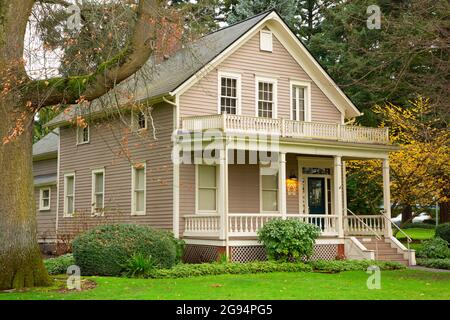 Ufficiali fila, Fort Vancouver National Historic Site, Vancouver National Historic Reserve, Washington Foto Stock