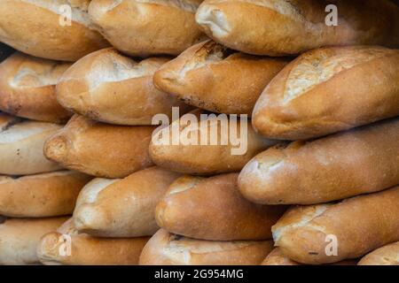 Tradizionale stile turco fatto pane focaccia Foto Stock