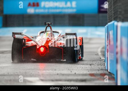 94 Lynn Alexandre (gbr), Mahindra Racing, Mahinda M7Electro, azione durante l'ePrix di Londra 2021, 7° incontro del Campionato del mondo di Formula e 2020-21, sull'Excel Londra dal 24 al 25 luglio, a Londra, Regno Unito - Foto Xavi Bonilla / DPPI Foto Stock