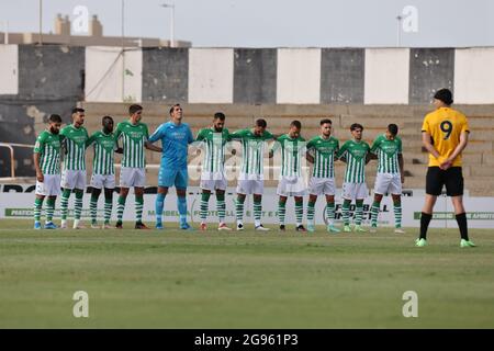 La linea, Cadice, Spagna. 24 luglio 2021. Real Betis durante la partita pre-stagione amichevole tra Real Betis e Wolverhampton allo stadio la linea di la linea, Spagna. (Immagine di credito: © Jose Luis Contreras/DAX via ZUMA Press Wire) Foto Stock