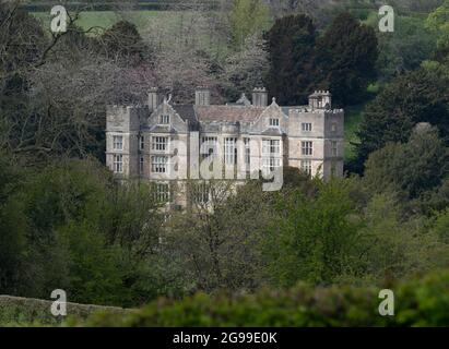 Fountains Hall vicino Ripon, North Yorkshire Foto Stock