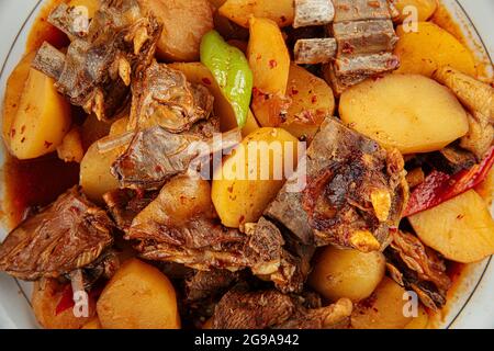 Beko kabob kazan con agnello e patate Foto Stock