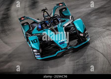 10 Bird Sam (gbr), Jaguar Racing, Jaguar i-Type 5, azione durante l'ePrix di Londra 2021, settima riunione del Campionato del mondo di Formula e 2020-21, sull'Excel London dal 24 al 25 luglio, a Londra, Regno Unito - Photo Germain Hazard / DPPI Foto Stock