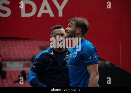 Buildbase fa Vase 2020/21 Final, Binfield contro Warrington Rylands, Wembley Stadium, sabato 22 maggio 2021 Foto Stock