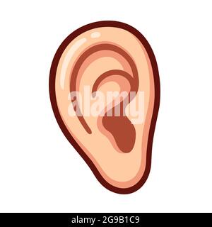 Disegno umano cartoon, icona a colori. Illustrazione della clip art vettoriale isolata. Illustrazione Vettoriale