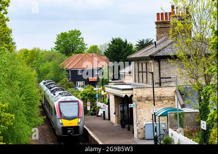 Stazione ferroviaria Campsea Ashe sulla linea di diramazione East Suffolk Foto Stock