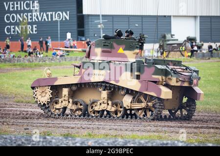 M3A1 Stuart Honey Tank, Bovington Tank Museum, Dorset, Inghilterra Foto Stock