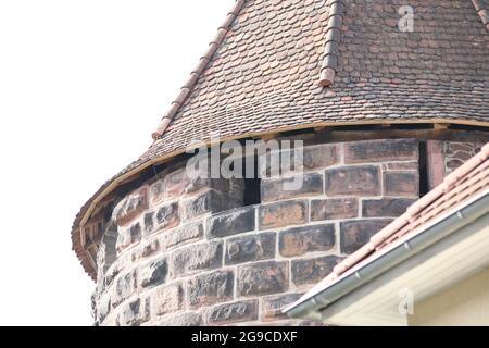 Antico castello in Hohenbaden rovine Foto Stock