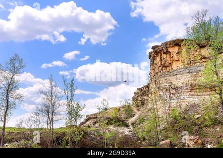 Paesaggio panoramico del Klondike Park vicino Augusta, Missouri USA Foto Stock