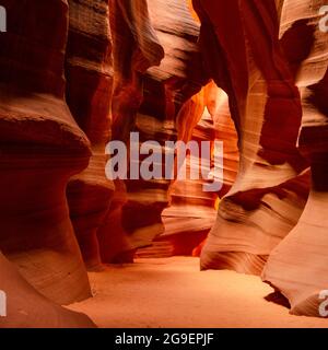 Antelope Canyon 2013 a Page Arizona. Luci e ombre arancioni Foto Stock