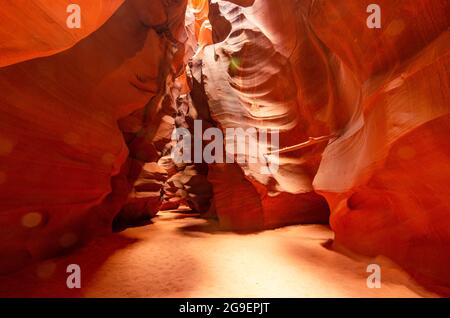 Antelope Canyon 2013 a Page Arizona. Luci e ombre arancioni Foto Stock