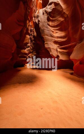 Antelope Canyon 2013 a Page Arizona. Luci e ombre arancioni Foto Stock