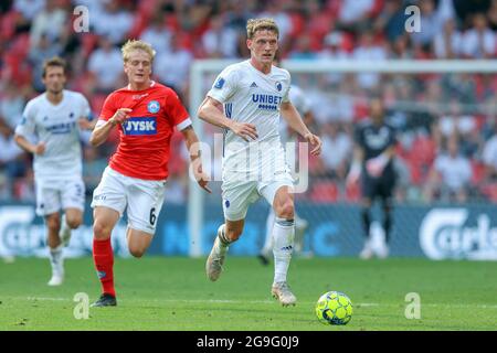 Copenaghen, Danimarca. 25 luglio 2021. Jens Stage (6) del FC Copenhagen visto durante la partita 3F Superliga tra il FC Copenhagen e Silkeborg IF al Parken di Copenhagen. (Foto: Gonzales Photo - Rune Mathiesen). Foto Stock