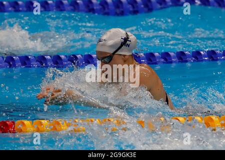 Tokyo, Giappone. 26 luglio 2021. Ida Hulkko (fin) nelle semifinali da 100m per donne durante le Olimpiadi estive di Tokyo 2020 al Tokyo Aquatics Center. (Credit Image: © David McIntyre/ZUMA Press Wire) Credit: ZUMA Press, Inc./Alamy Live News Foto Stock