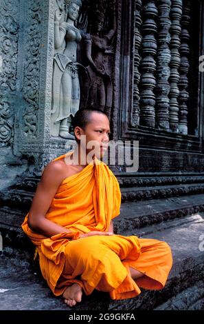 Cambogia, Ankgor, Tempio dell'IVA di Angkor, patrimonio mondiale dell'UNESCO Foto Stock