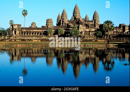 Cambogia, Ankgor, Tempio dell'IVA di Angkor, patrimonio mondiale dell'UNESCO Foto Stock
