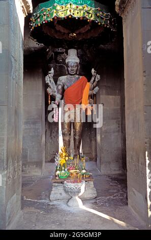 Cambogia, Ankgor, Tempio dell'IVA di Angkor, patrimonio mondiale dell'UNESCO Foto Stock