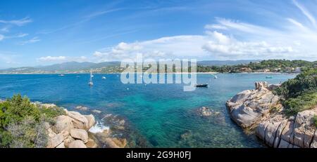 Scoperta dell'isola di bellezza nel sud della Corsica nel mese di maggio, Francia Foto Stock