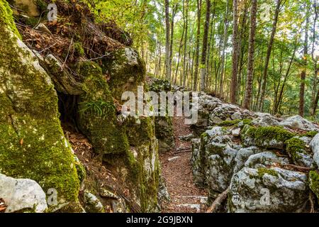 Italia Veneto Monte Grappa - col Campeggia Foto Stock