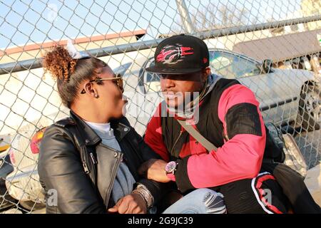 Non siamo in linea con il Black Love Foto Stock