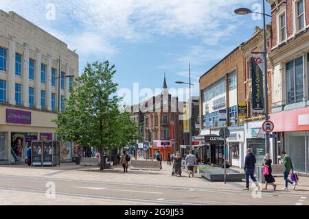 Piccadiilly, Cultural Quarter, Stoke-on-Trent, Staffordshire, Inghilterra, Regno Unito Foto Stock
