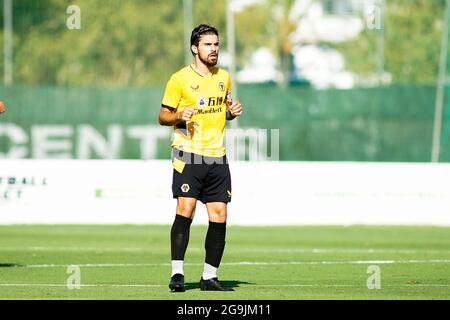 Marbella, Spagna. 26 luglio 2021. Ruben Neves visto durante la partita pre-stagionale amichevole tra UD Las Palmas e Wolverhampton Wanderers al Marbella Football Center.Punteggio finale: (UD Las Palmas 3-2 Wolverhampton Wanderers) Credit: SOPA Images Limited/Alamy Live News Foto Stock