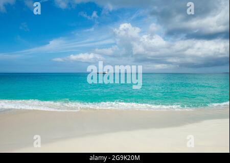 Spiaggia di Cavoli, Paradise Island, a Nassau, New Providence, Bahamas, dei Caraibi Foto Stock