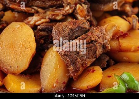Beko kabob kazan con agnello e patate Foto Stock