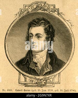 Europa, Gran Bretagna, Scottland, Robert Burns, poeta scozzese, IL COPYRIGHT DELL'ARTISTA NON DEVE ESSERE CANCELLATO Foto Stock