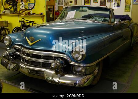 Vintage Chevrolet Car, 1950''s Museum, Denbigh, Galles del Nord.(non esiste più,) Foto Stock