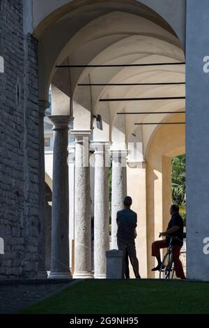 Chiesa di San Vincenzo, Gravedona, Lago di Como, Lombardia, Italia, Europa Foto Stock