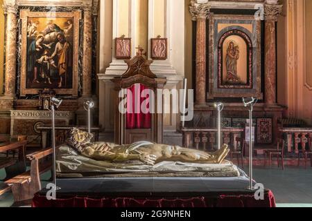 Chiesa di Santa Maria del Tiglio, Battistero, Gravedona, Lago di Como, Lombardia, Italia, Europa Foto Stock