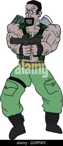 Forte guerriero Illustrazione Vettoriale