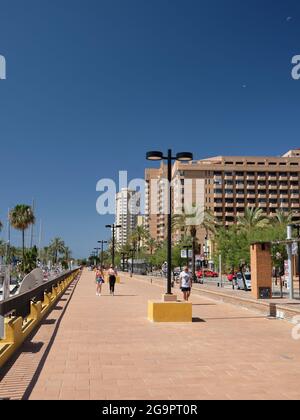 Hotel in Fuengirola, provincia di Malaga, Andalusia, Spagna. Foto Stock