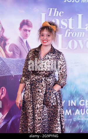 Pandora Christie partecipa all'ultima lettera del vostro amante della Premiere del Regno Unito che si tiene all'Ham Yard Hotel a Soho, Londra. Data immagine: Martedì 27 luglio 2021. Foto Stock